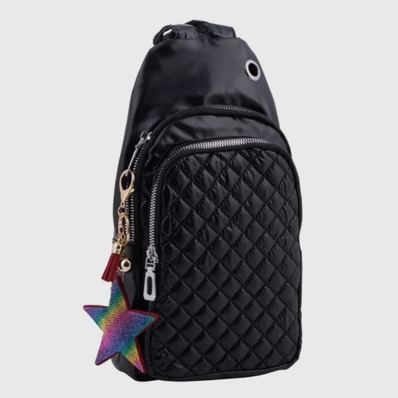 Bling Crystal Star & Tassel Keychain - Picture 2 of 5